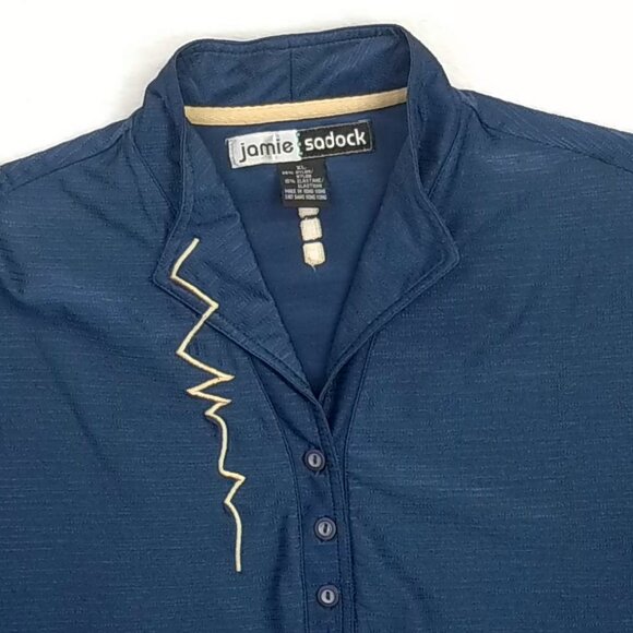 jamie sadock Golf Shirt Navy Blue XL - Picture 3 of 3
